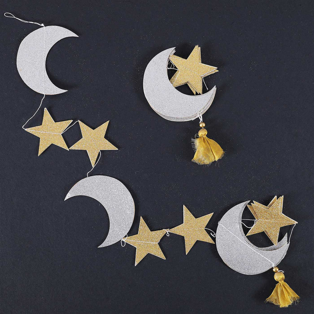 Handmade Chand Tara Design Paper Hanging