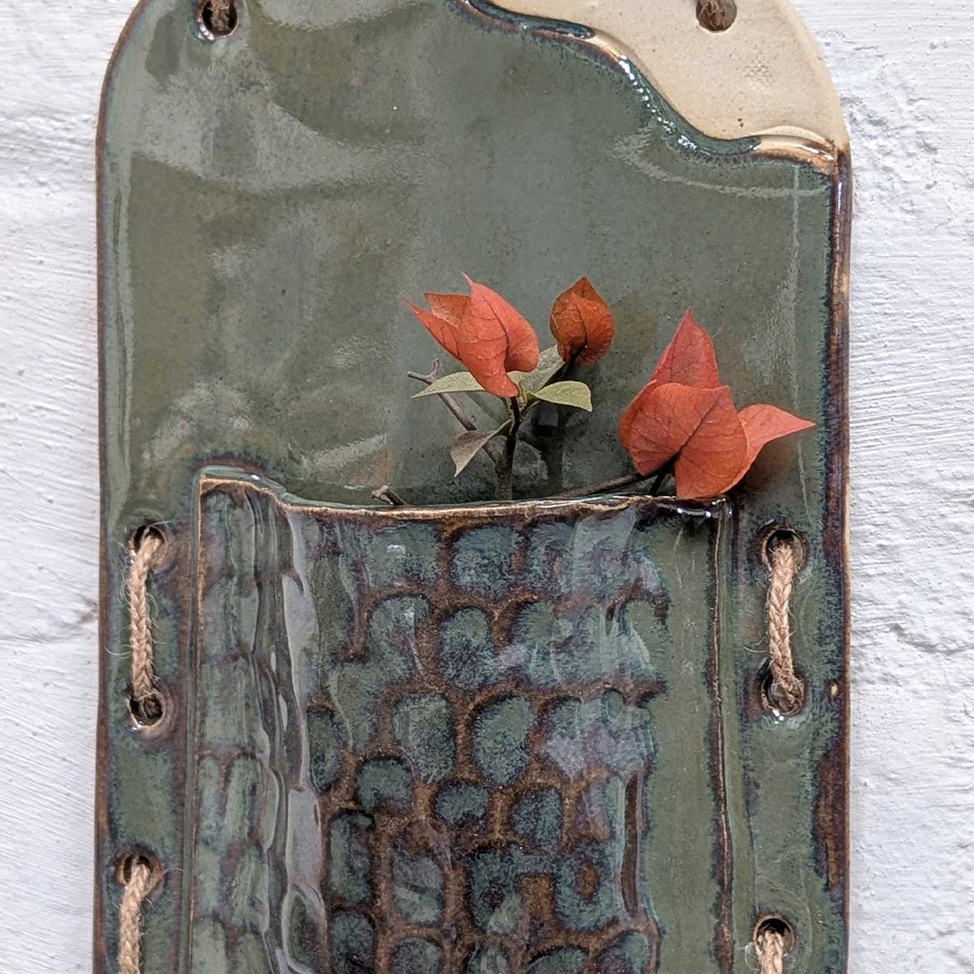 Personalized Ceramic Name Plate With Vase