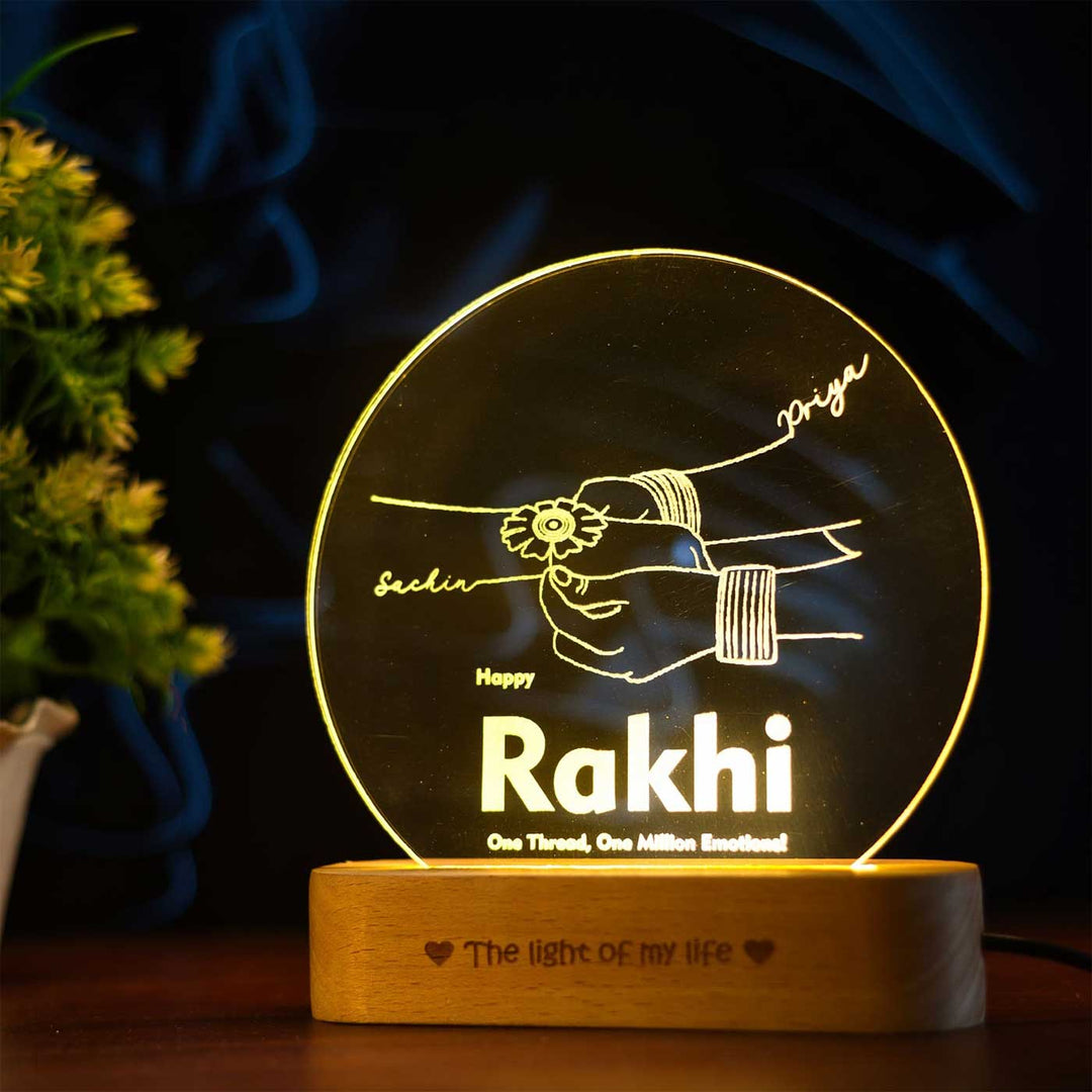 Personalized Engraved Sacred Tie Theme Acrylic Table Lamp
