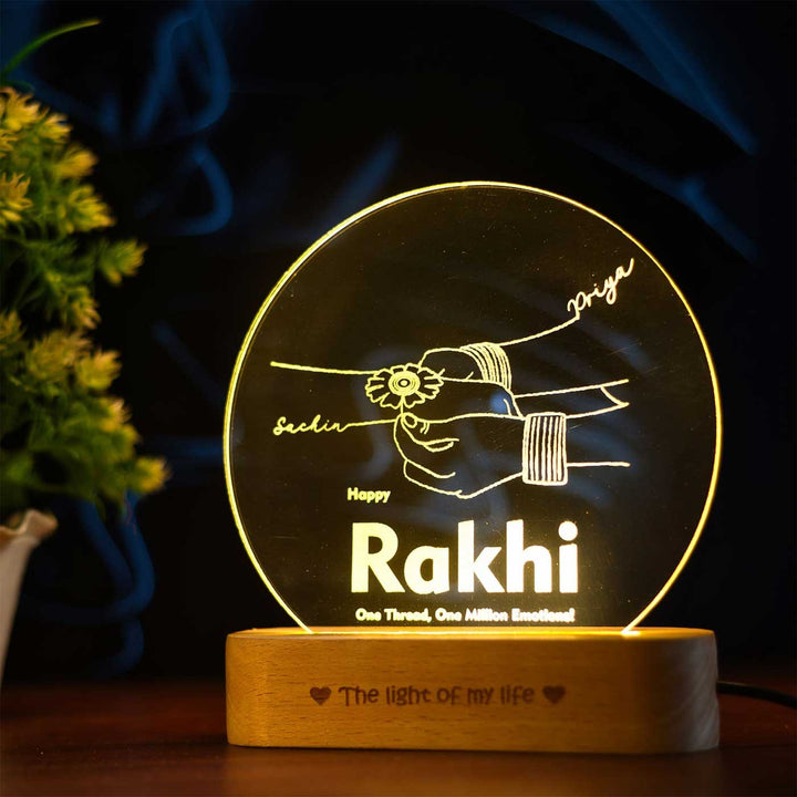 Personalized Engraved Sacred Tie Theme Acrylic Table Lamp
