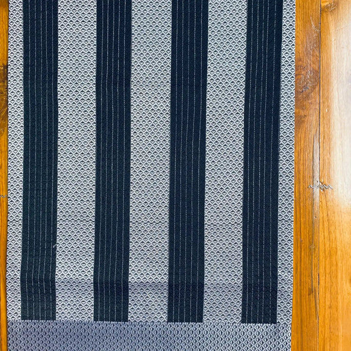 Handmade Stripe Design Khunn Fabric Cotton Table Runner | 12 x 60 Inch