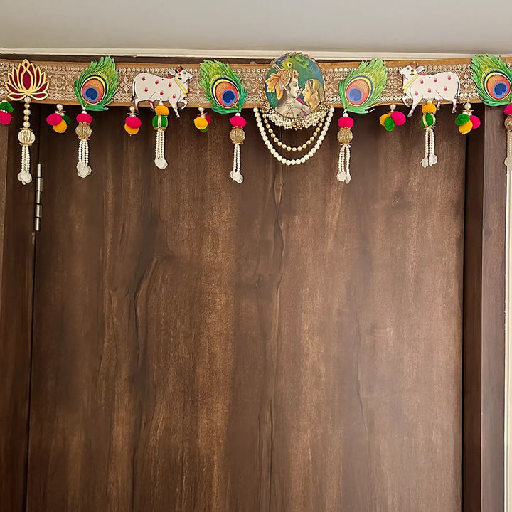 Handmade Decorative Radha Krishna & Pichwai Toran