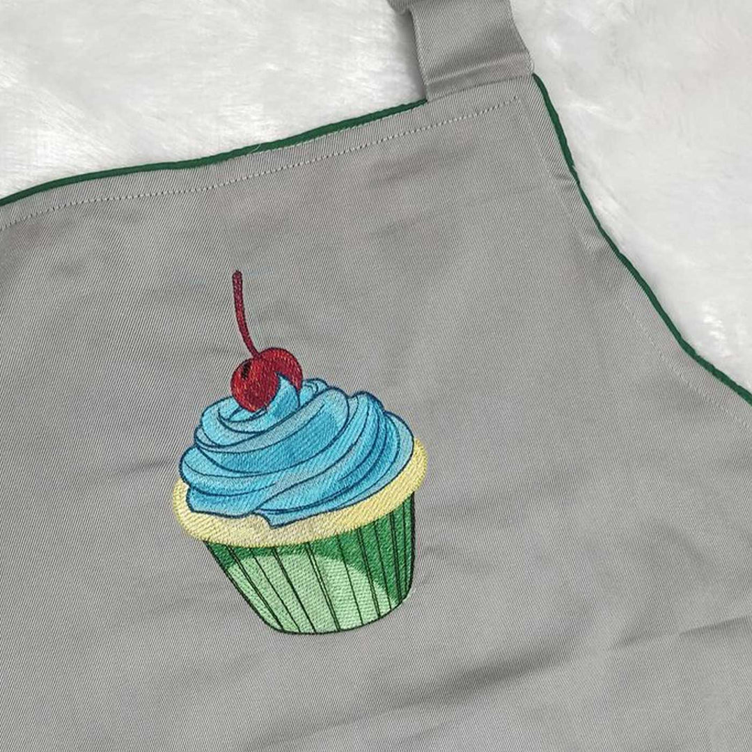 Personalized Embroidered Cupcake Theme Apron