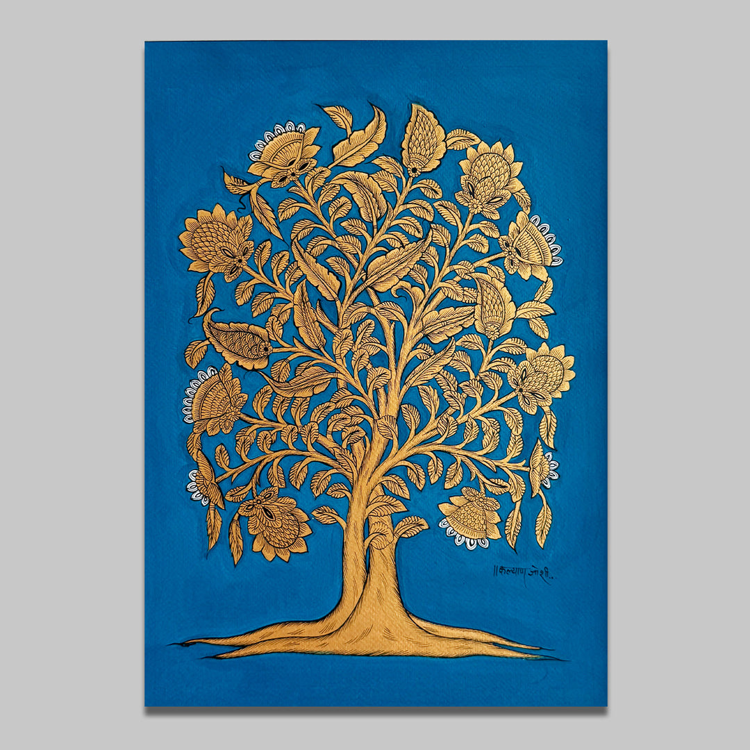 14.5 X 18.5 Inch | Tree Of Life Paper Phad Painting