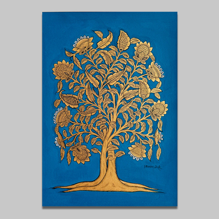 14.5 X 18.5 Inch | Tree Of Life Paper Phad Painting