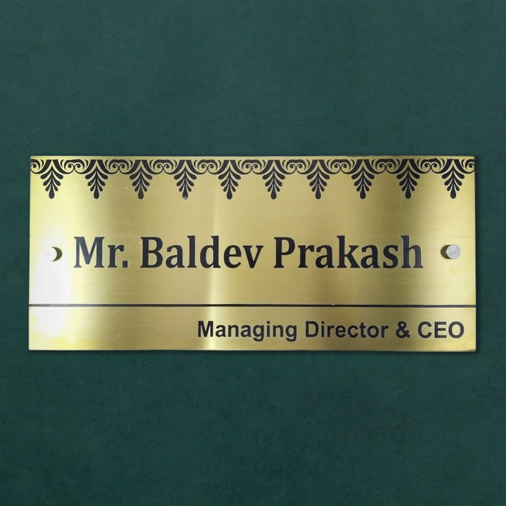 Personalized Weatherproof Luxurious Stainless Steel Name Plate