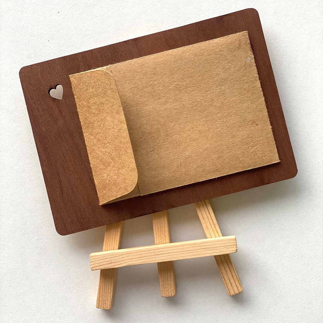 Engraved “I Have You” Wooden Greeting Card