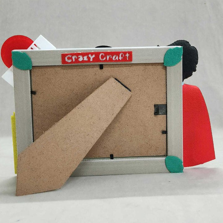 Personalized Superman Superhero Theme Felt Photo Frame