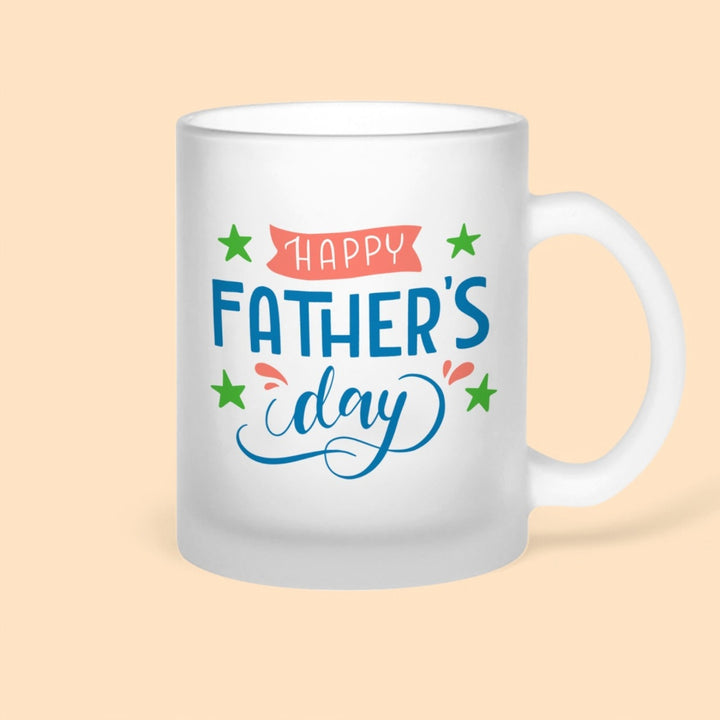Printed Father'S Day Theme Glass Mug