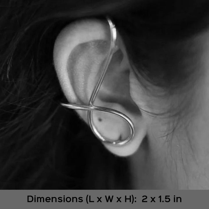 Contemporary Wrapped 18k Gold Plated Brass 2 Way Earrings