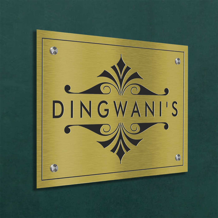 Personalized Engraved Minimalist Stainless Steel Name Plate