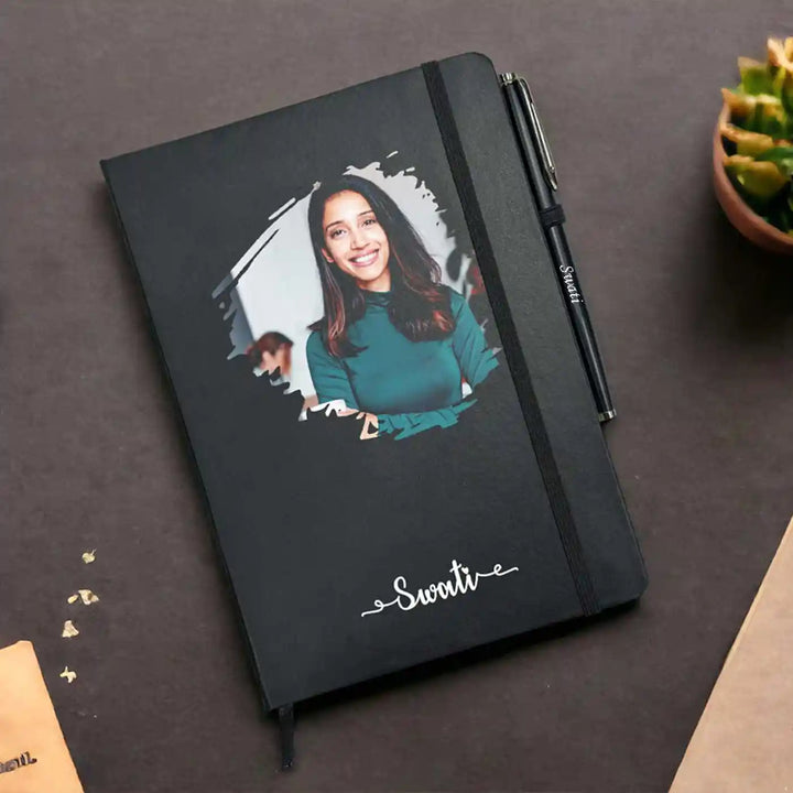 Photo Personalized Printed Paper Dairy And Pen