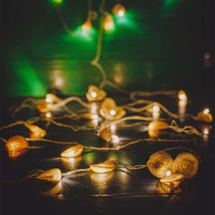 Handmade Crochet Yellow Lily Bougainvillea Fairy Light