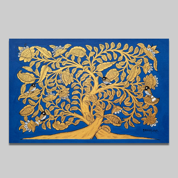 14.5 X 18.5 Inch | Tree Of Life Paper Phad Painting