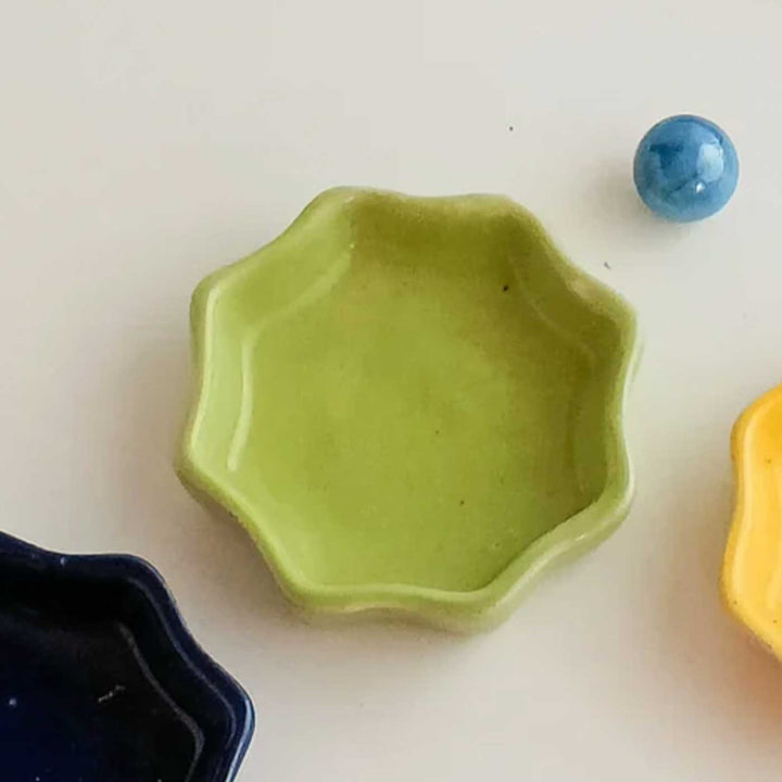 Handmade Star Shaped Ceramic Dhoop Base Stand