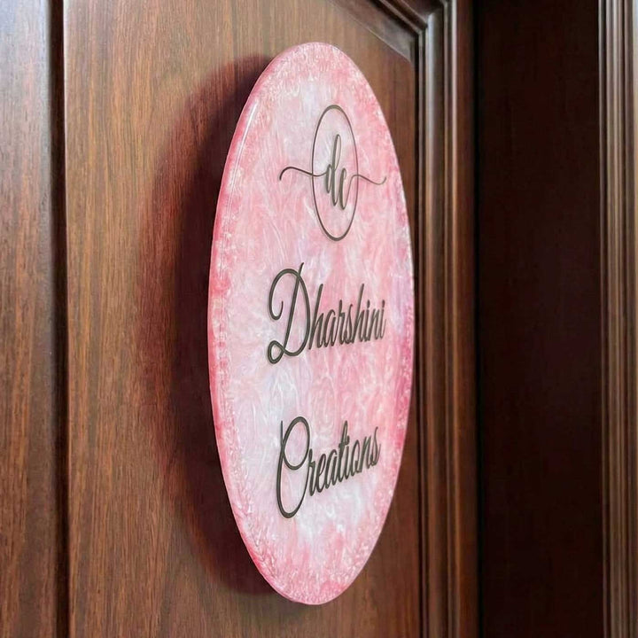 Personalized Morpankh Resin Name Plate For Family