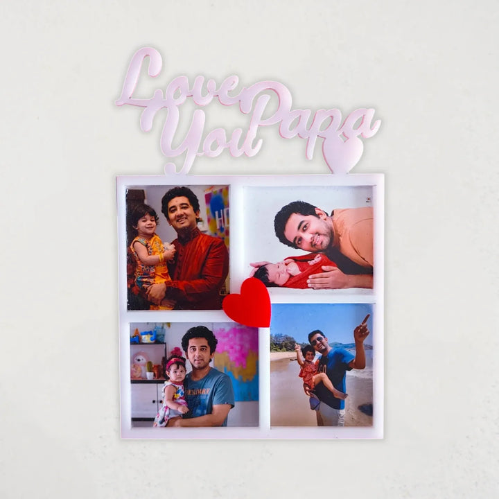 Photo Personalized Handmade Papa Theme Acrylic Photo Frame