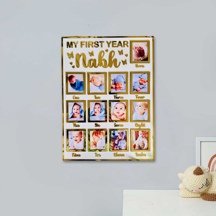 Photo Personalized Handmade First Year Acrylic Photo Frame
