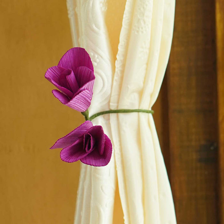 Handmade Tulip Design Paper Curtain Tie-Back