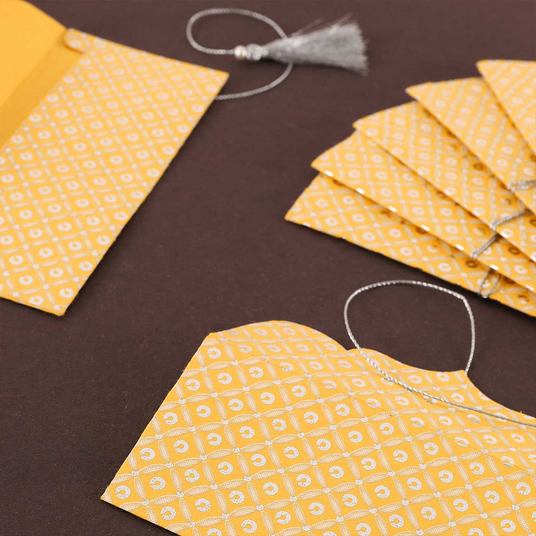 Personalized Handmade Sequence Paper Envelopes | Set Of 10