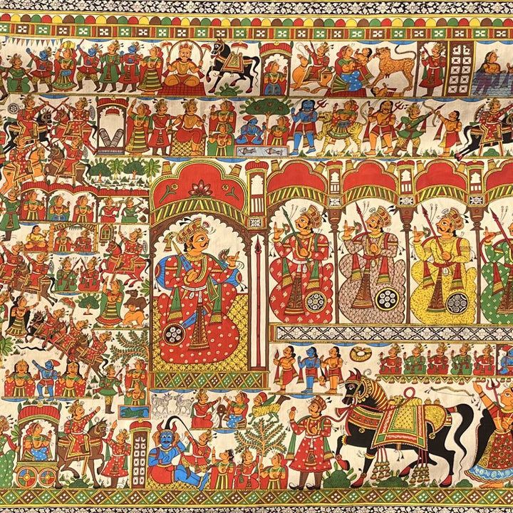 48 X 120 Inch | Story of Pabuji Paper Phad Painting