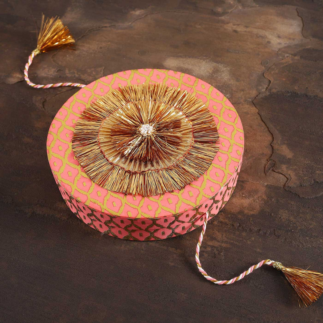 Handmade Rakhi Design Paper Gift Box