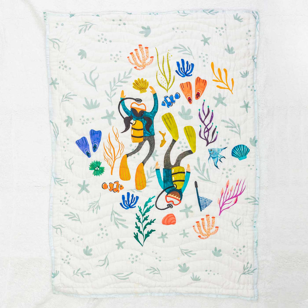 Personalized A Kingdom of Kelp Theme Baby Bedding | Set Of 5