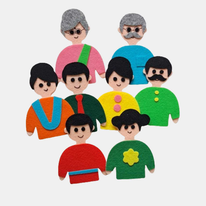 Family Puppets For Kids Story Telling | Set of 8