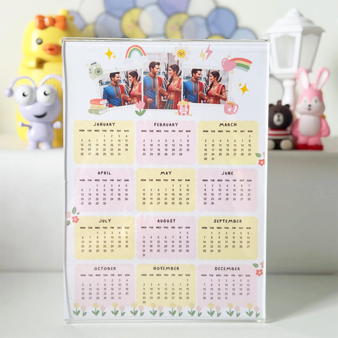 Photo Personalized 2026 Desk Calendar