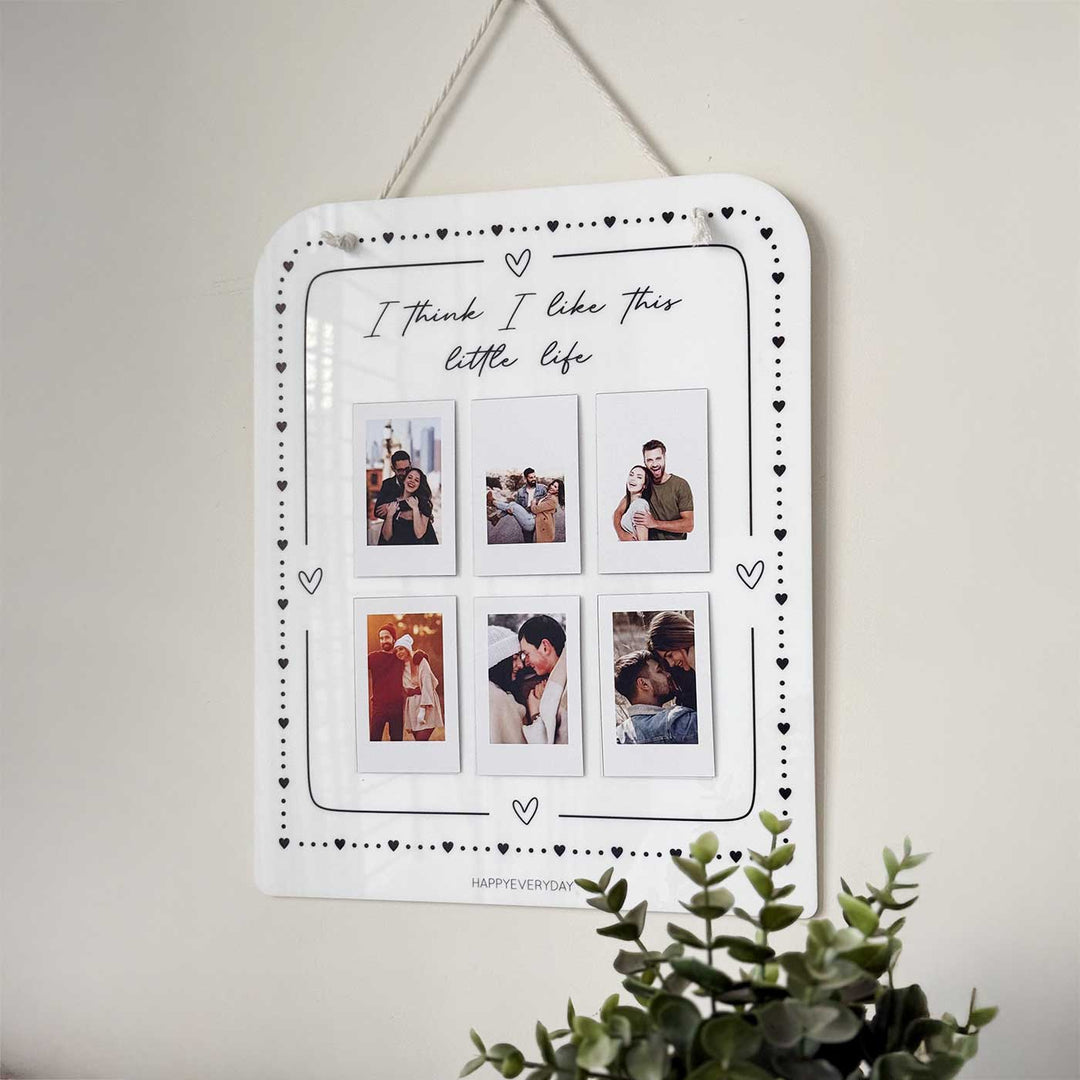 Photo Personalized Heart Design Acrylic Decorative Plaque