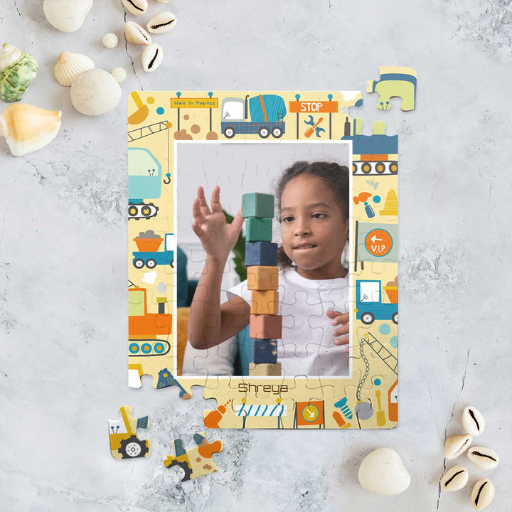 Photo Personalized Let'S Build Theme Acrylic Puzzle