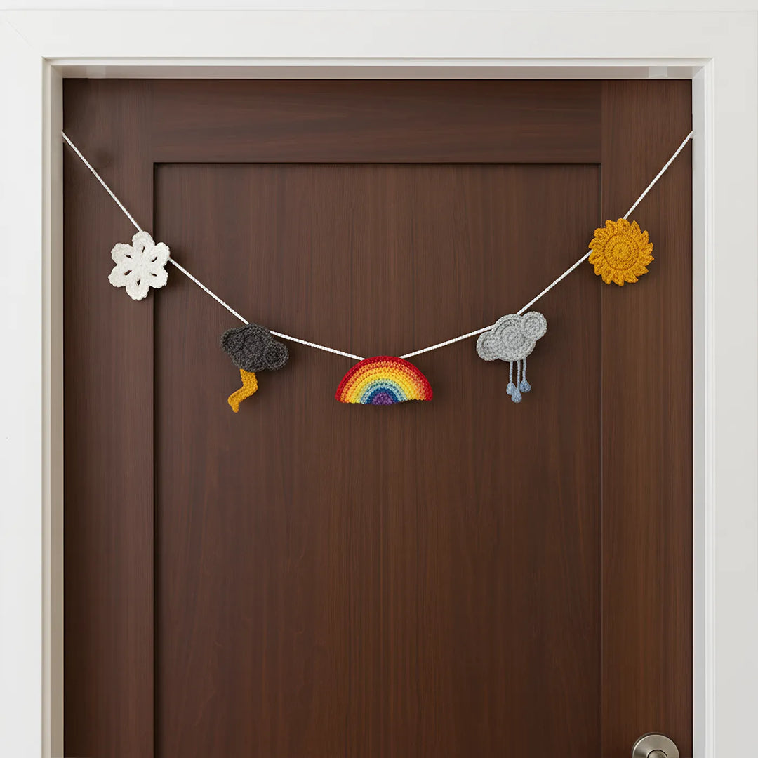 42 Inch | Handmade Crochet Seasons Theme Bunting