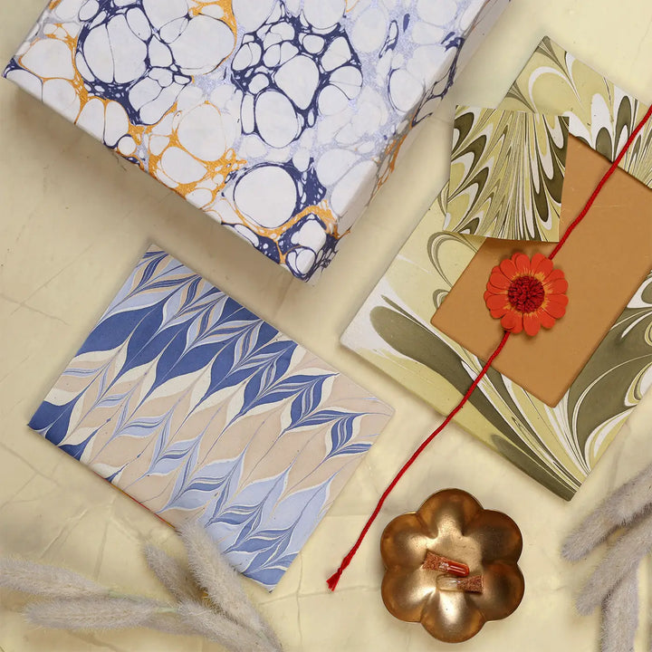 Eco-Friendly Festive Rakhi Hamper | Includes 1 Notebook, 1 Photo Frame, 1 Rakhi, 1 Roli Chawal & 1 Greeting Card