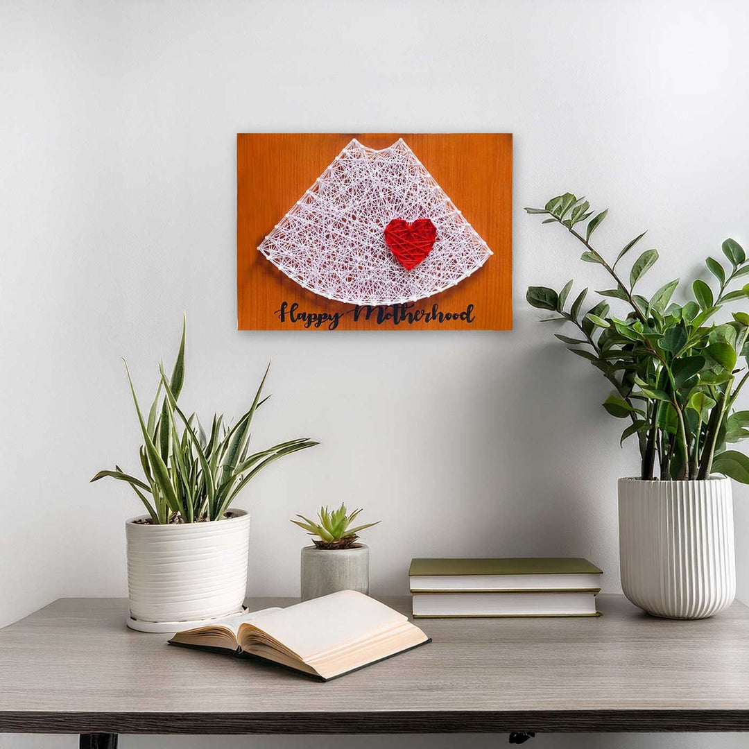 Photo Personalized Handmade String Art Motherhood Wooden Decorative Plaque