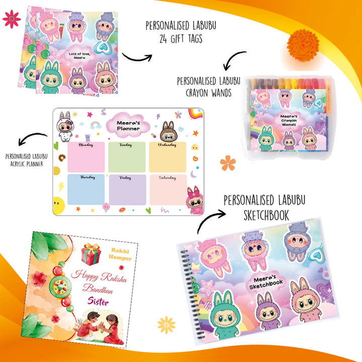 Personalized Labubu Theme Organize & Gift Hamper For Girls