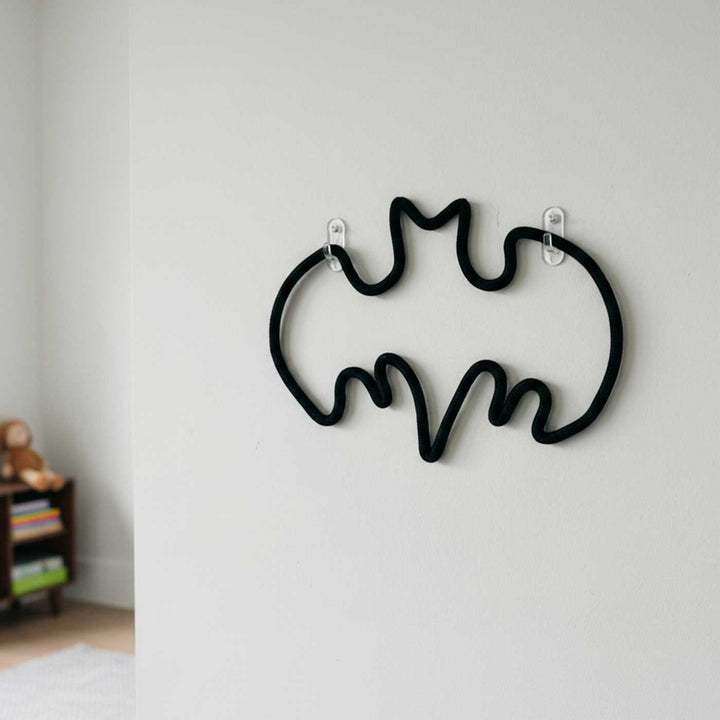 Handmade Knitted Wire Batman Hanging For Kids Room Decoration