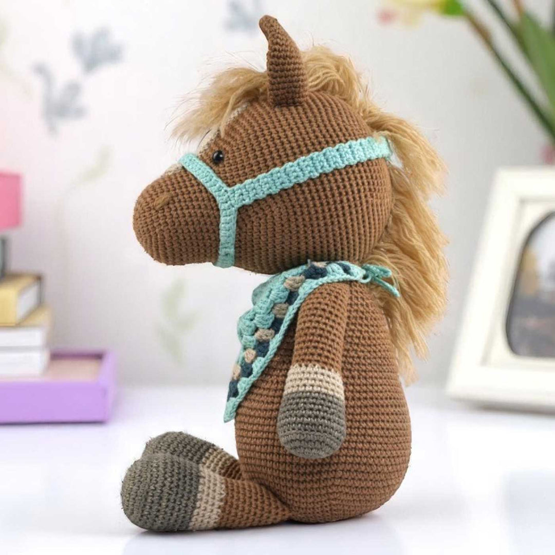 Handmade Crochet Harley the Horse Toy for Kids