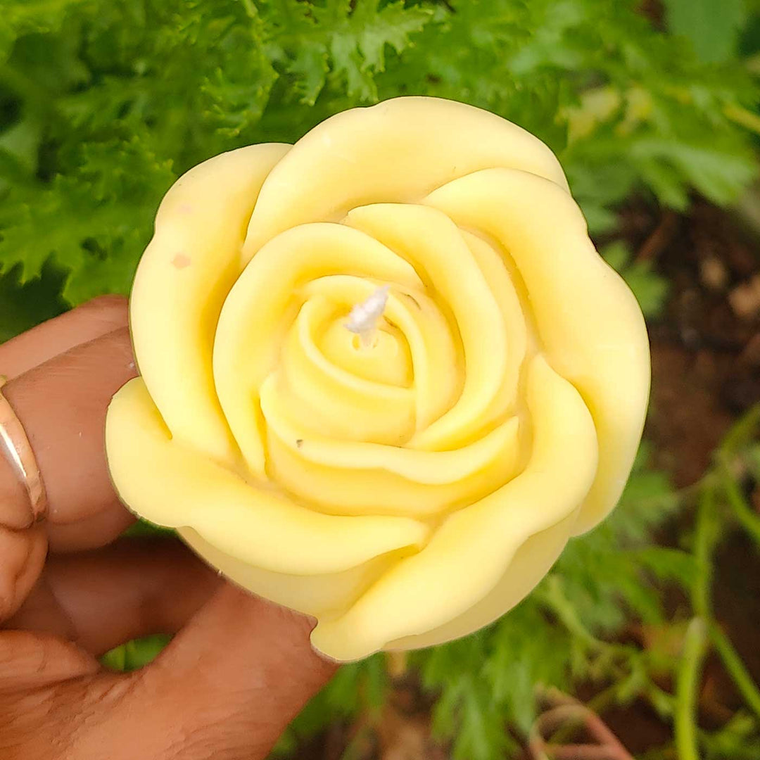 Handmade Rose Theme Soy Wax Candle