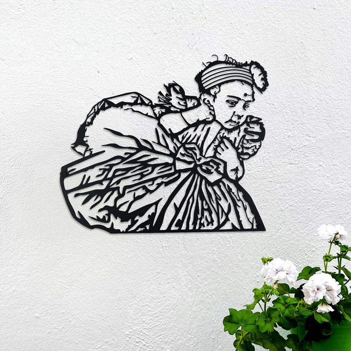 Photo Personalized Handmade Laser Cut Baby Theme Metal Decorative Plaque