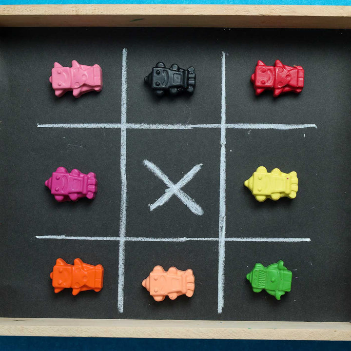 Handmade Non-Toxic Mini Robot Crayons | Set Of 8