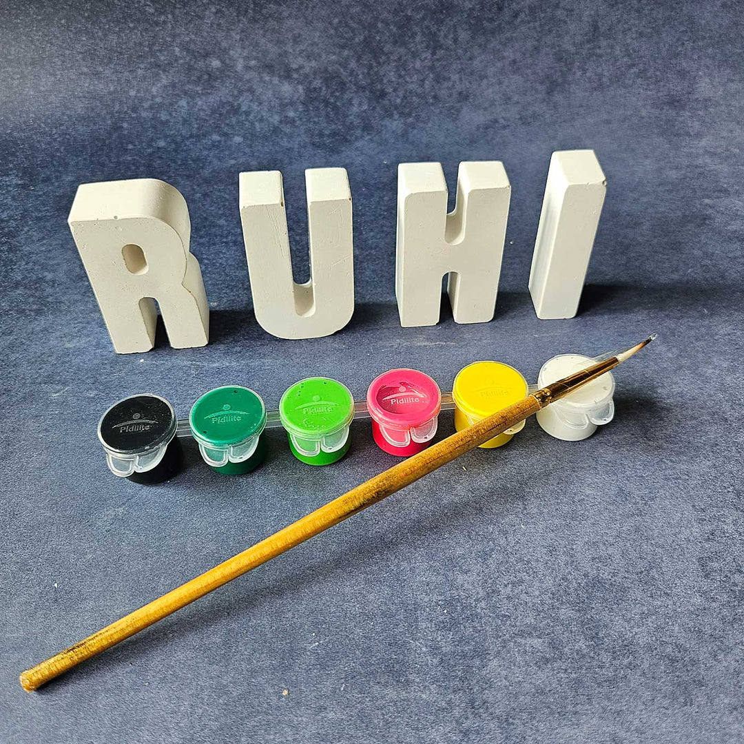 Personalized Ready to Paint Clay DIY Kit For Kids