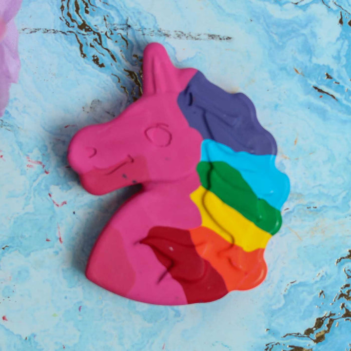 Handmade Non-Toxic Jumbo Unicorn Crayons | Set Of 2