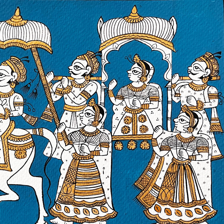 11 X 7.5 Inch | Doli Paper Phad Painting