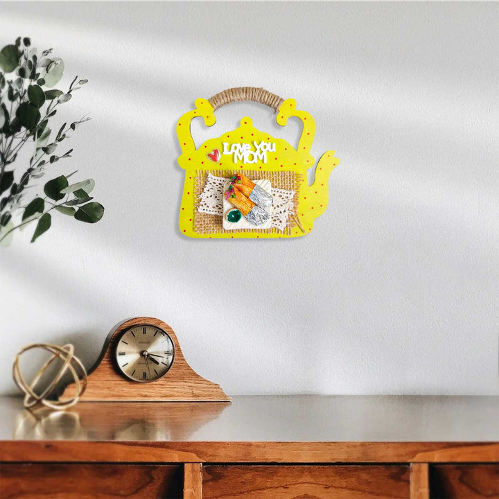 Handmade Polymer Clay Love In Every Bite Wooden Decorative Plaque
