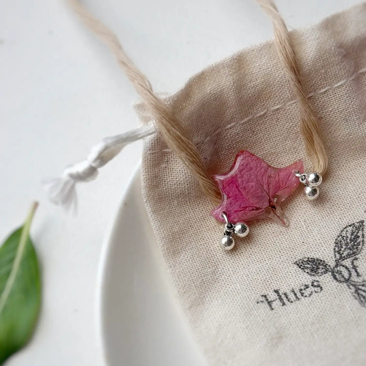 Handmade Preserved Flower Saheli Floral Resin Rakhi With Roli Chawal