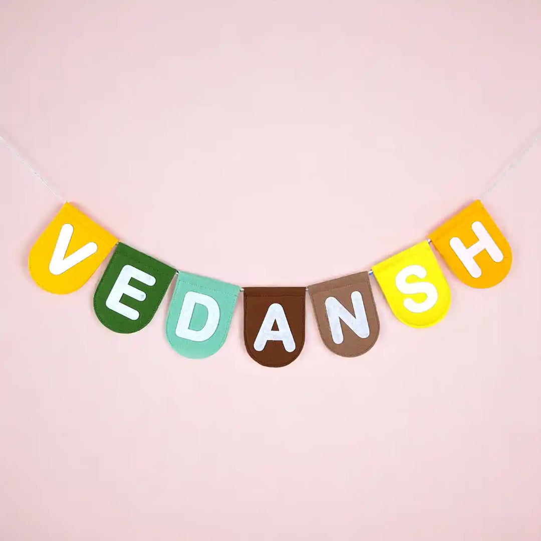 Personalized Handmade Forest Felt Bunting For Kids