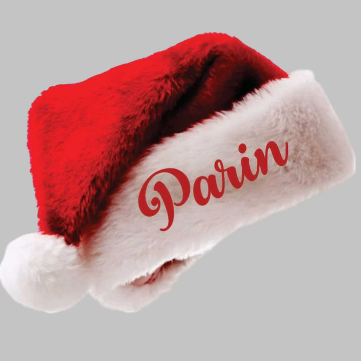 Personalized Luxe Furry Christmas Santa Hat | Xmas Gifting Ideas