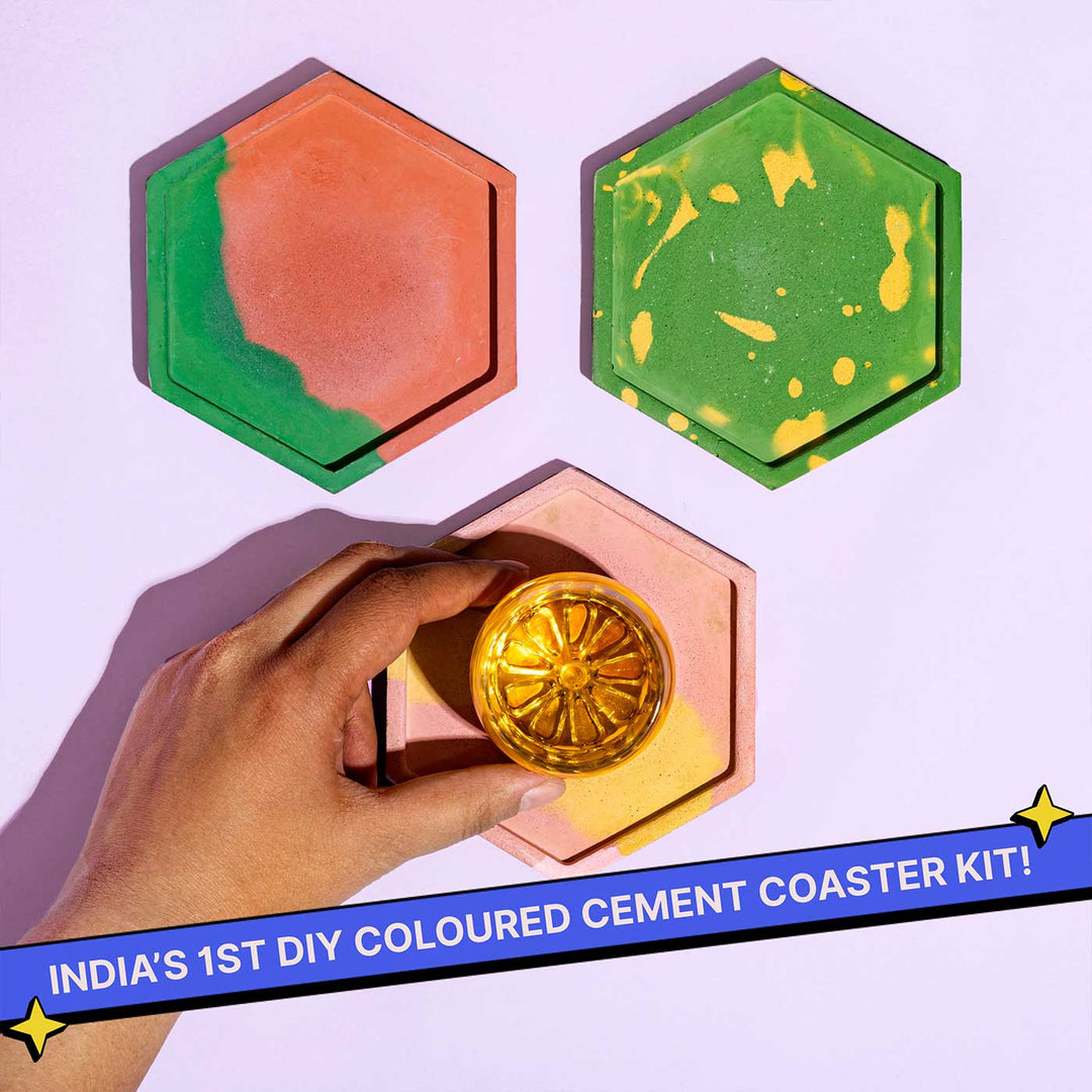 Cement Coaster Making DIY Kit