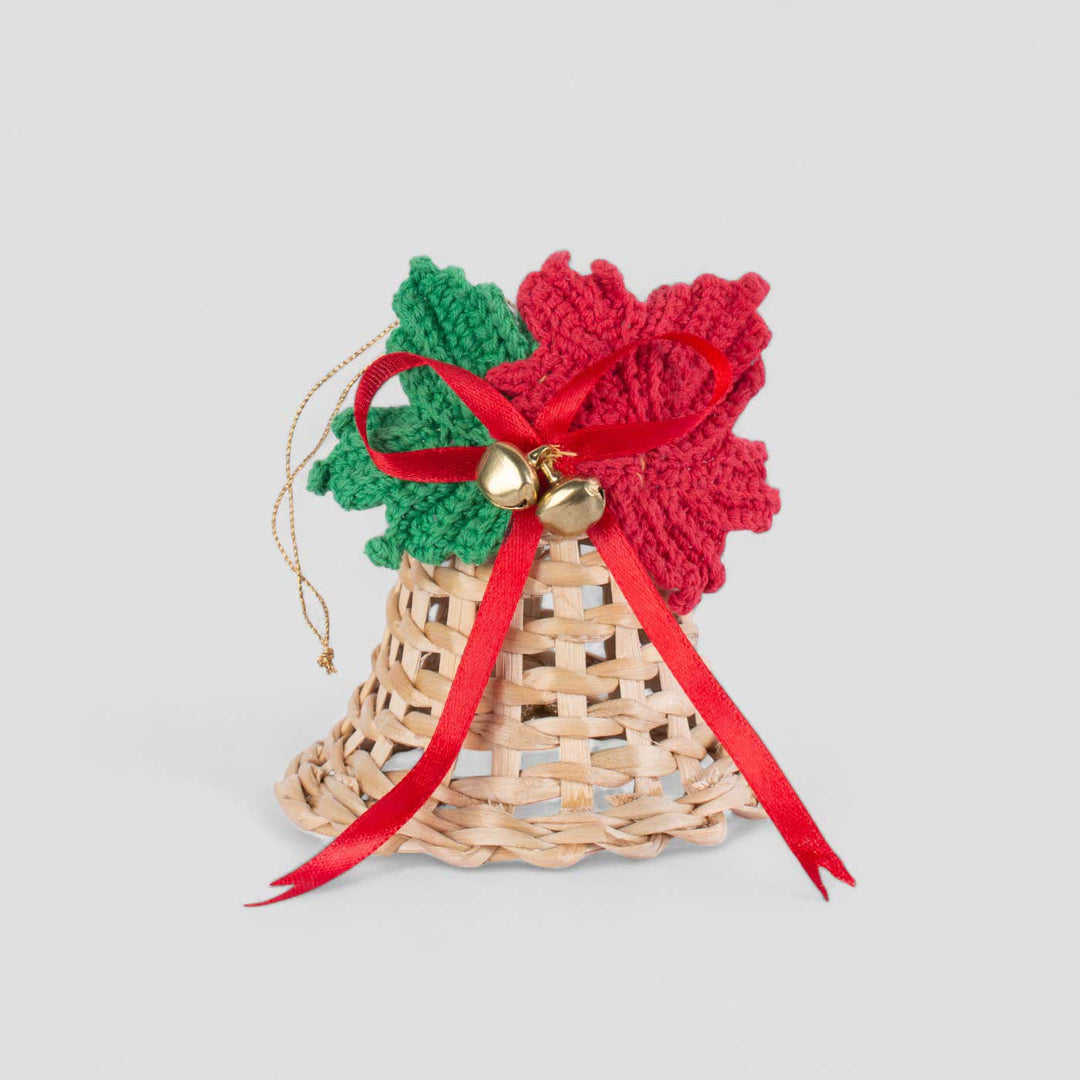 Handmade Banana Bark Maple Bell Hanging Ornaments