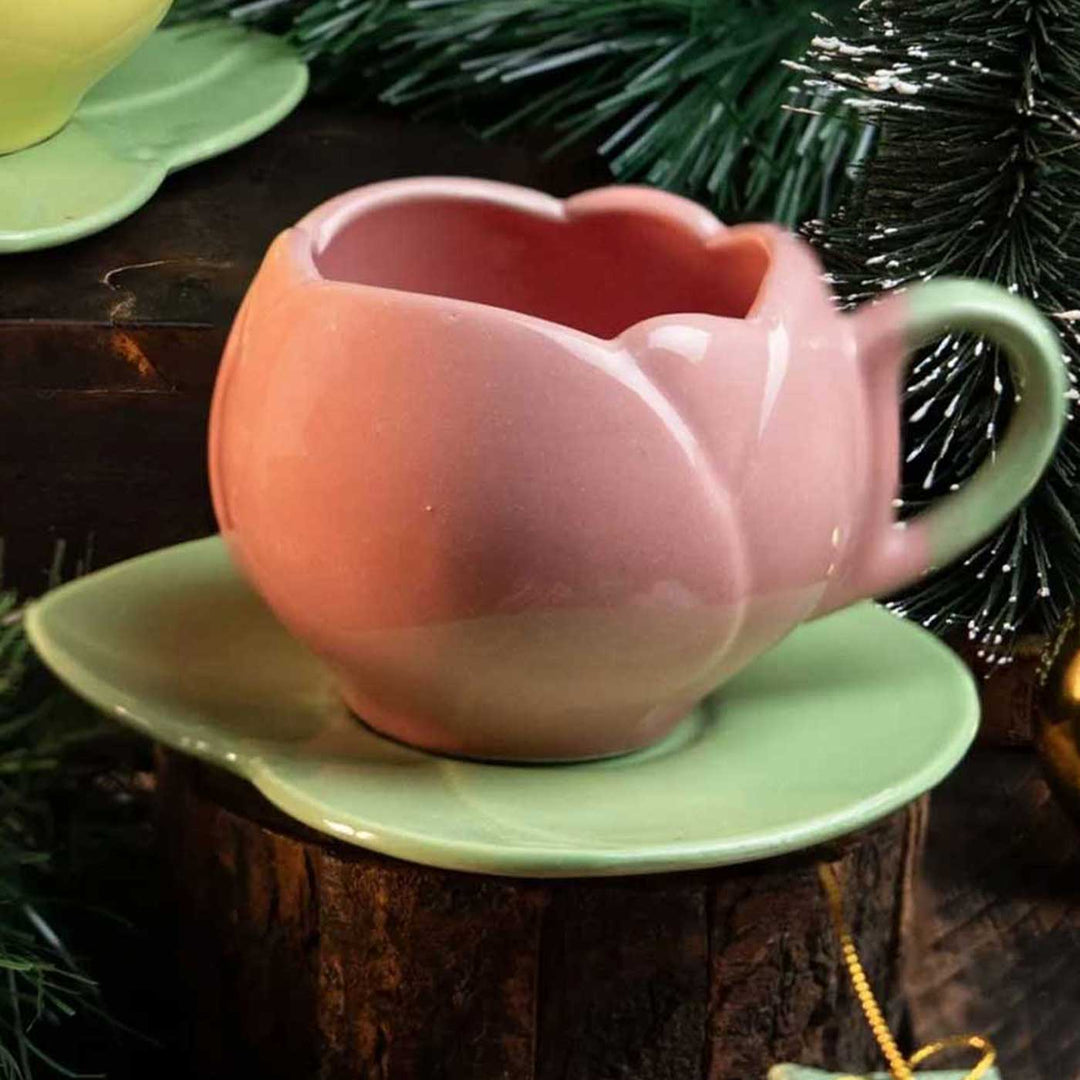 Handmade Gulbahbar Sips Tulip Ceramic Mug